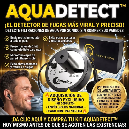 AquaDetect™ Micrófono de Pared y Detector de Fugas de agua