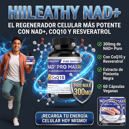 HIILEATHY NAD+ PRO MAX suplementación antienvejecimiento