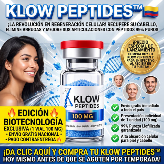 Klow Peptides™ Peptídeos Bioativos 99% Pureza (100 mg)