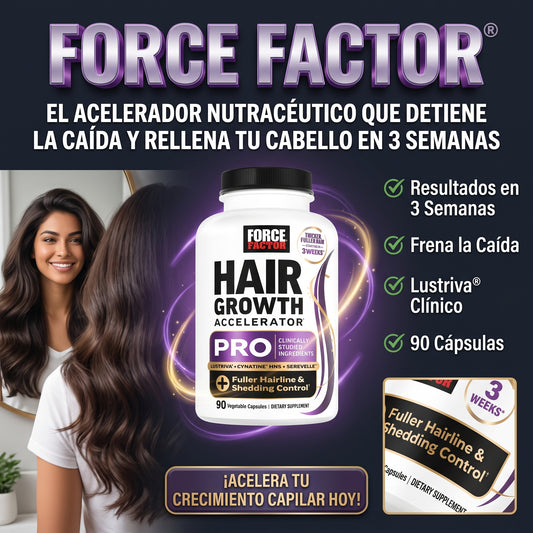 FORCE FACTOR® Acelera el crecimiento del cabello y reduce la caída