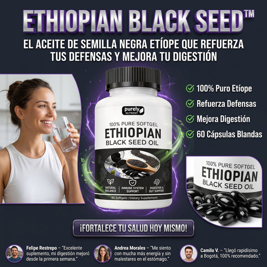ETHIOPIAN BLACK SEED™ Suplementación natural Mejora la digestión